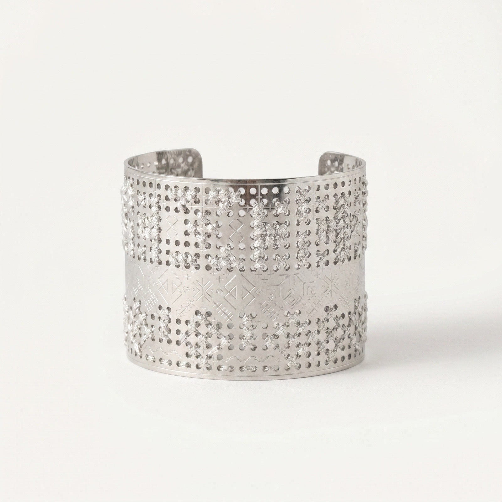 Geo Silver Cuff